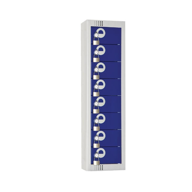 Elite Personal Effects Locker 8 Door Blue Camlock JD Catering Equipment Solutions Ltd