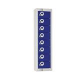 Elite Personal Effects Locker 8 Door Blue Camlock JD Catering Equipment Solutions Ltd