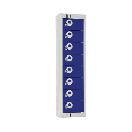 Elite Personal Effects Locker 8 Door Blue Camlock JD Catering Equipment Solutions Ltd