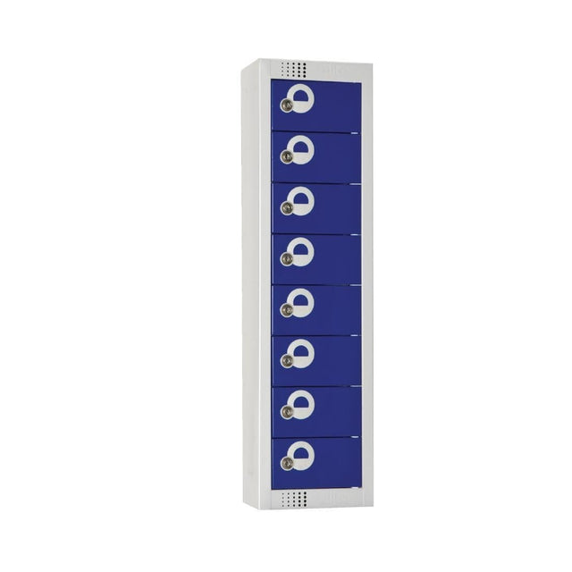 Elite Personal Effects Locker 8 Door Blue Camlock JD Catering Equipment Solutions Ltd