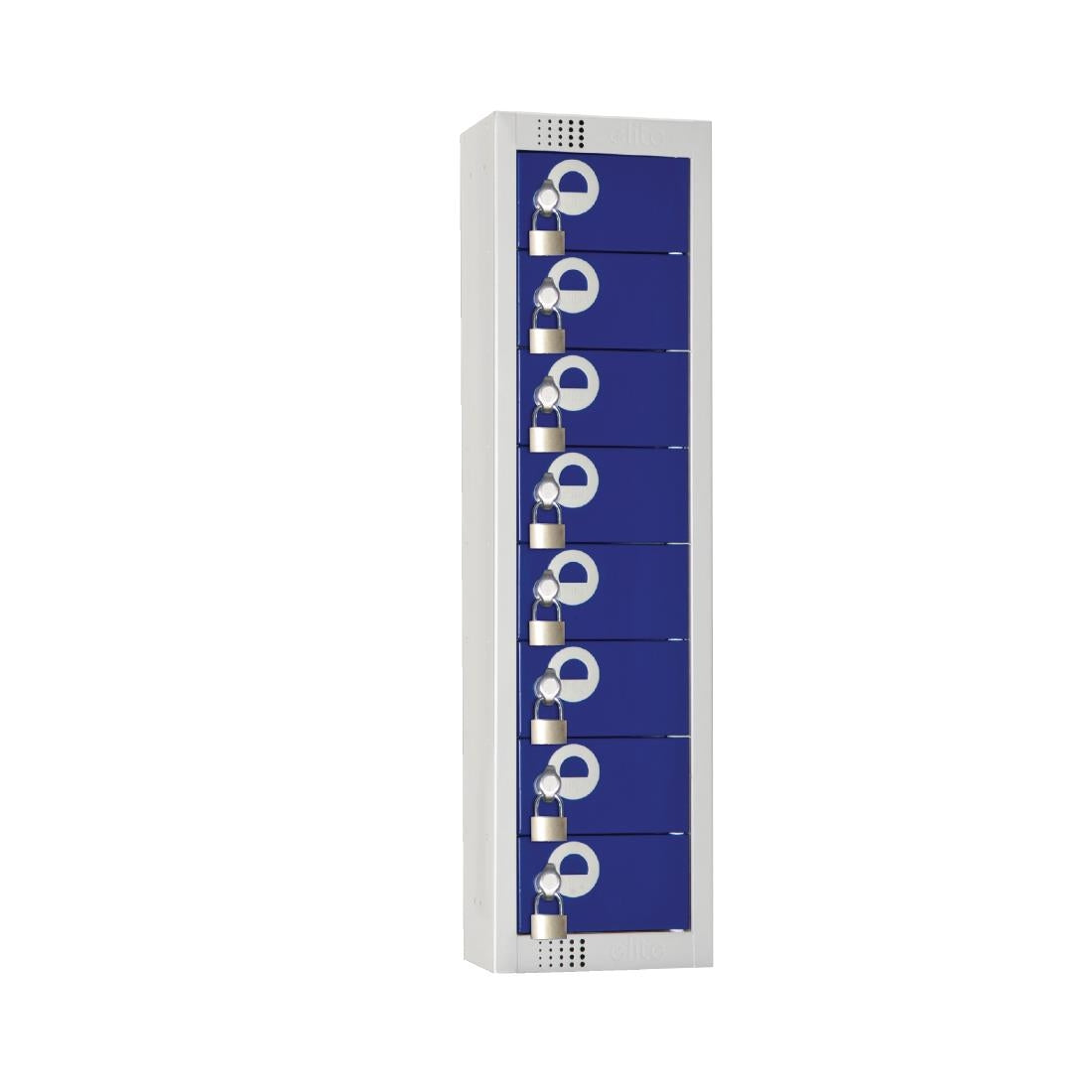 Elite Personal Effects Locker 8 Door Blue Camlock JD Catering Equipment Solutions Ltd