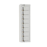Elite Personal Effects Locker 8 Door Grey Padlock JD Catering Equipment Solutions Ltd