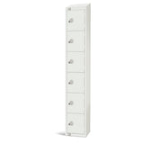 Elite Six Door Manual Combination Locker with Sloping Top JD Catering Equipment Solutions Ltd