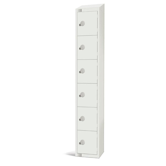 Elite Six Door Manual Combination Locker with Sloping Top JD Catering Equipment Solutions Ltd