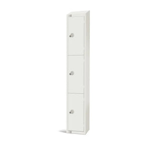 GR304-CNS Elite Three Door Coin Return Locker with Sloping Top - JD Catering Equipment Solutions Ltd
