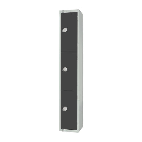 Elite Three Door Padlock Locker 450mm Deep JD Catering Equipment Solutions Ltd