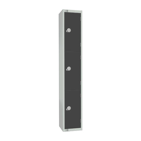 Elite Three Door Padlock Locker 450mm Deep JD Catering Equipment Solutions Ltd