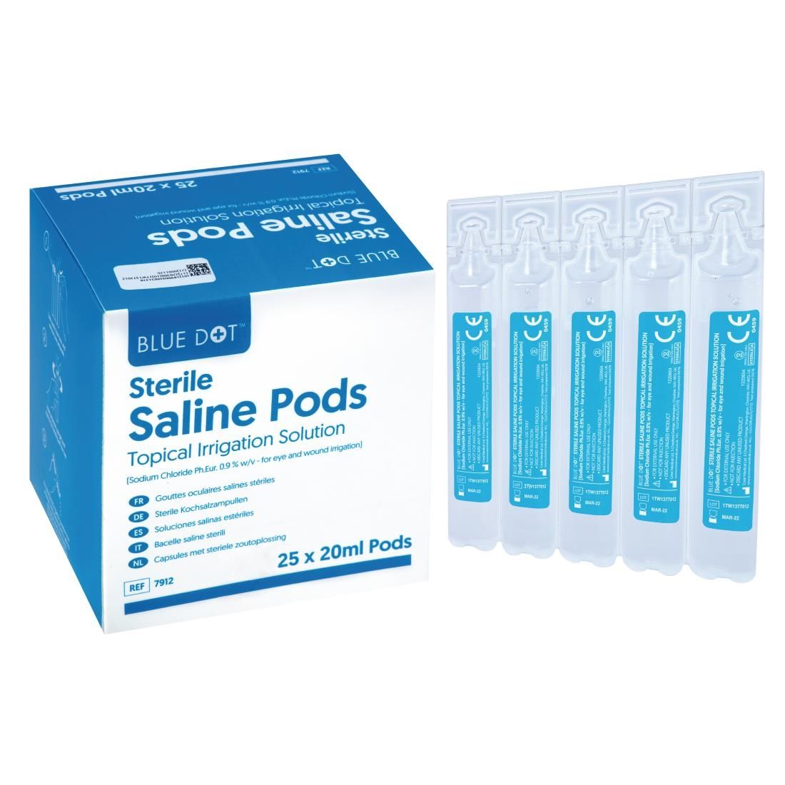 Eye Wash Pods 20ml (Pack of 25) JD Catering Equipment Solutions Ltd
