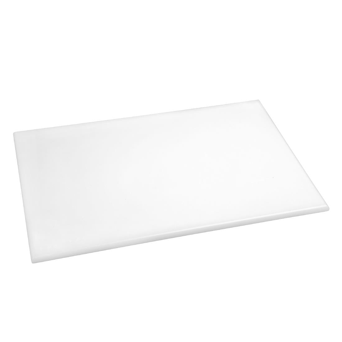 F157 Hygiplas Anti Microbial High Density White Chopping Board JD Catering Equipment Solutions Ltd