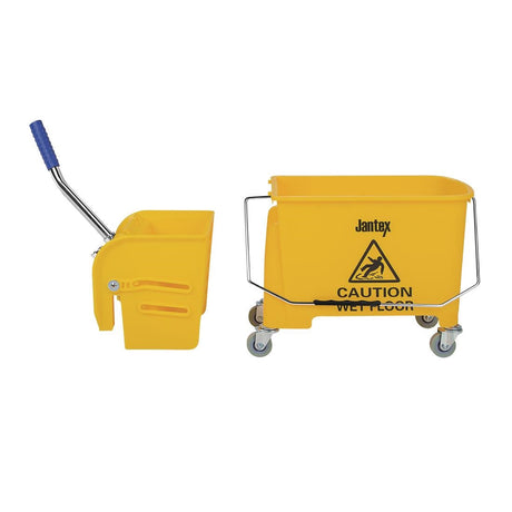 F951 Jantex Kentucky Mop Bucket and Wringer 20Ltr Yellow JD Catering Equipment Solutions Ltd