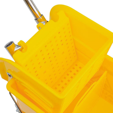 F951 Jantex Kentucky Mop Bucket and Wringer 20Ltr Yellow JD Catering Equipment Solutions Ltd