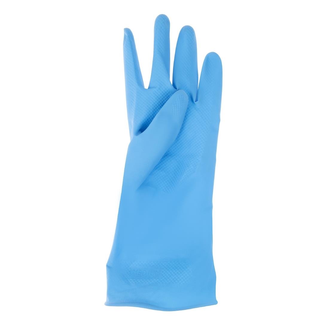 F953-M Jantex Household Glove Blue Medium JD Catering Equipment Solutions Ltd