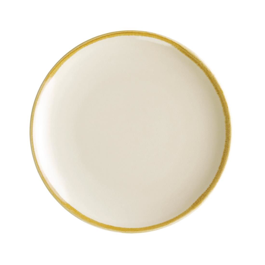 FA025 Olympia Kiln Sandstone Round Coupe Plates 178mm (Pack of 6) JD Catering Equipment Solutions Ltd