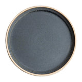 FA301 Olympia Canvas Flat Round Plate Blue Granite 250mm (Pack of 6) JD Catering Equipment Solutions Ltd