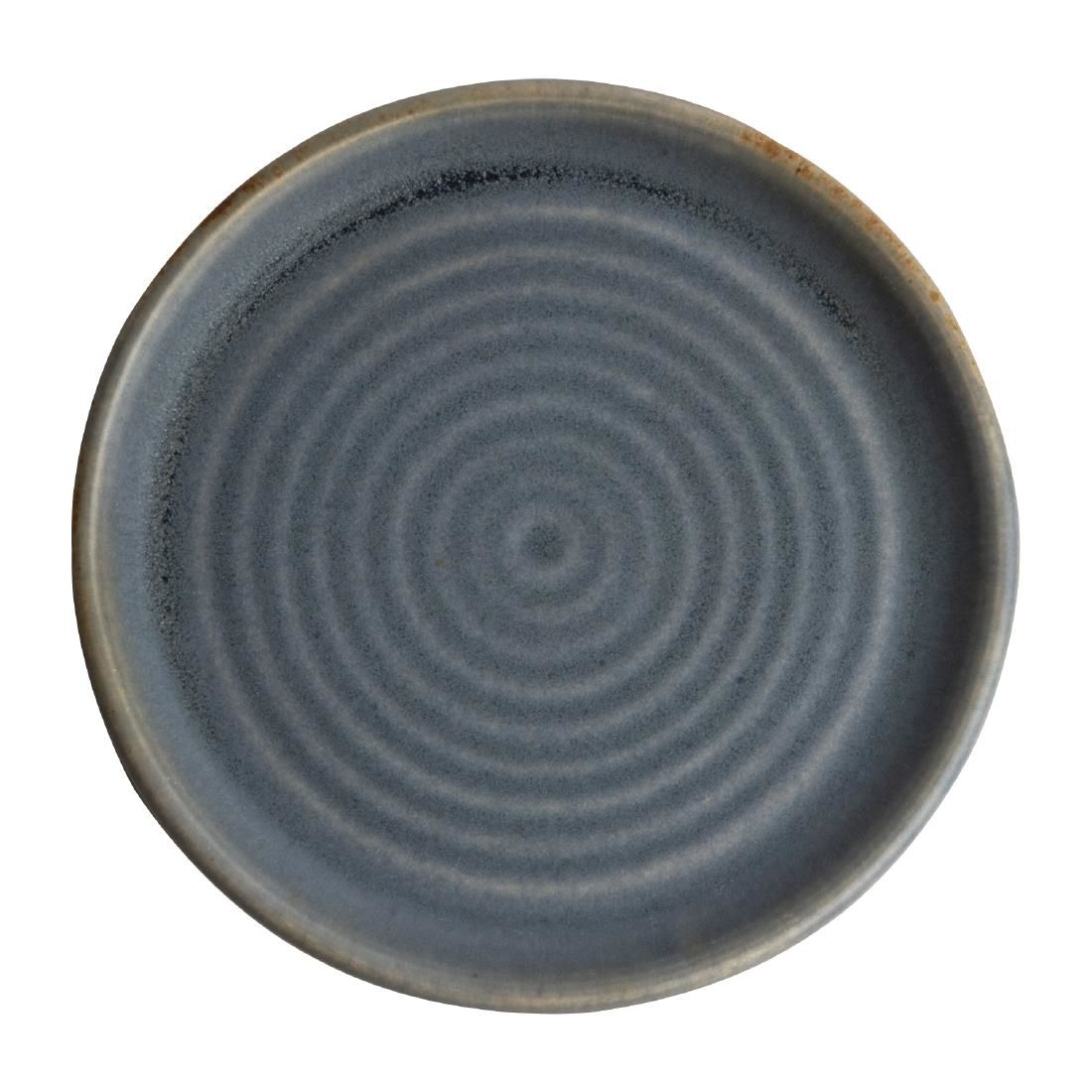 FA302 Olympia Canvas Small Rim Round Plate Blue Granite 180mm (Pack of 6) JD Catering Equipment Solutions Ltd