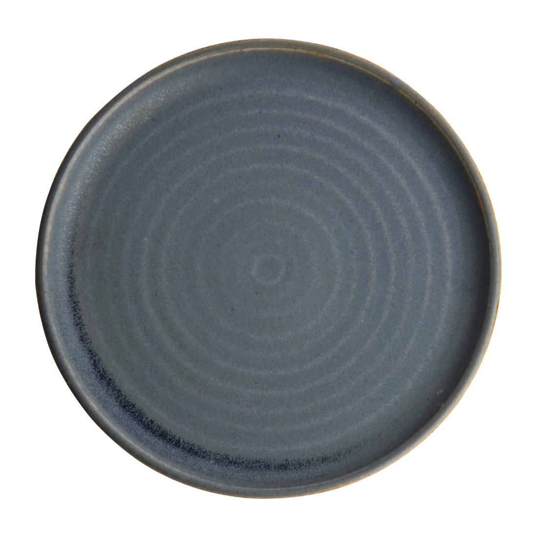 FA303 Olympia Canvas Small Rim Round Plate Blue Granite 265mm (Pack of 6) JD Catering Equipment Solutions Ltd