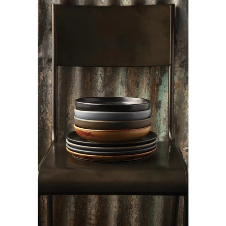 FA303 Olympia Canvas Small Rim Round Plate Blue Granite 265mm (Pack of 6) - JD Catering Equipment Solutions Ltd