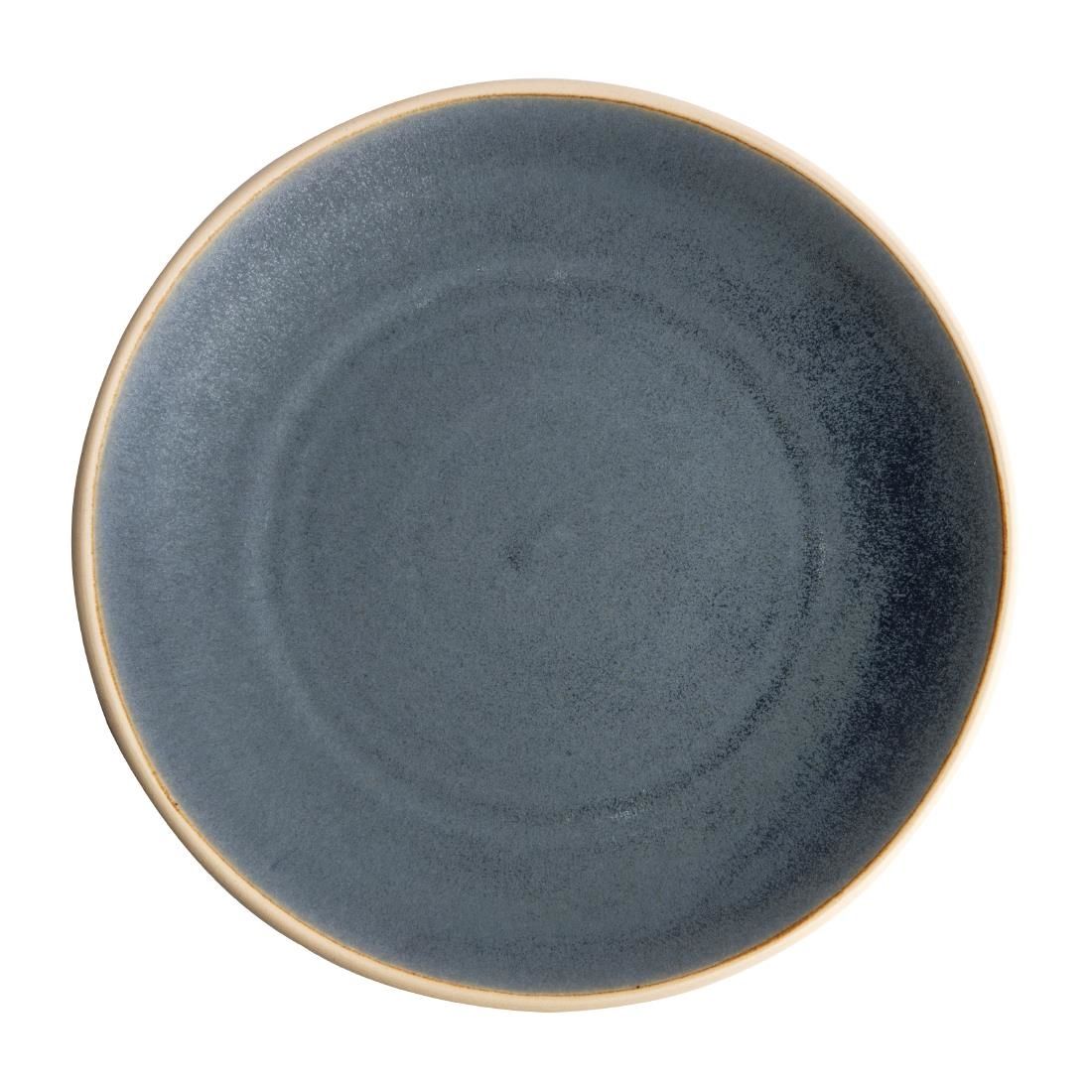 FA304 Olympia Canvas Concave Plate Blue Granite 270mm (Pack of 6) JD Catering Equipment Solutions Ltd