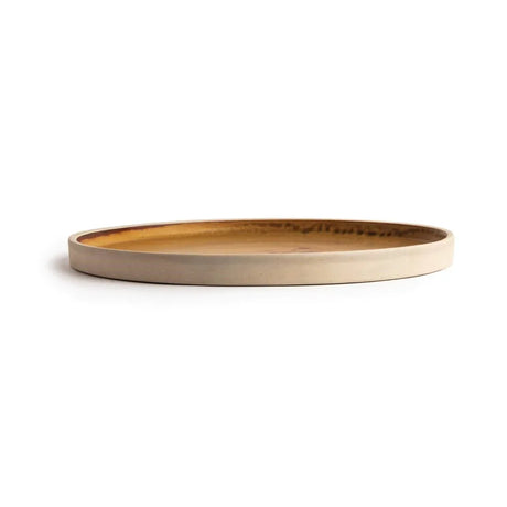 FA308 Olympia Canvas Flat Round Plate Sienna Rust 250mm (Pack of 6) - JD Catering Equipment Solutions Ltd
