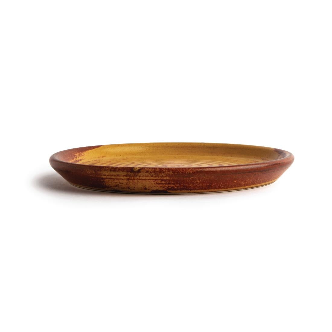 FA309 Olympia Canvas Small Rim Round Plate Sienna Rust 180mm (Pack of 6) JD Catering Equipment Solutions Ltd