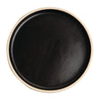 FA314 Olympia Canvas Flat Round Plate Delhi Black 180mm (Pack of 6) JD Catering Equipment Solutions Ltd