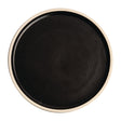 FA315 Olympia Canvas Flat Round Plate Delhi Black 250mm (Pack of 6) JD Catering Equipment Solutions Ltd