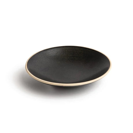 FA319 Olympia Canvas Shallow Tapered Bowl Delhi Black 200mm (Pack of 6) - JD Catering Equipment Solutions Ltd