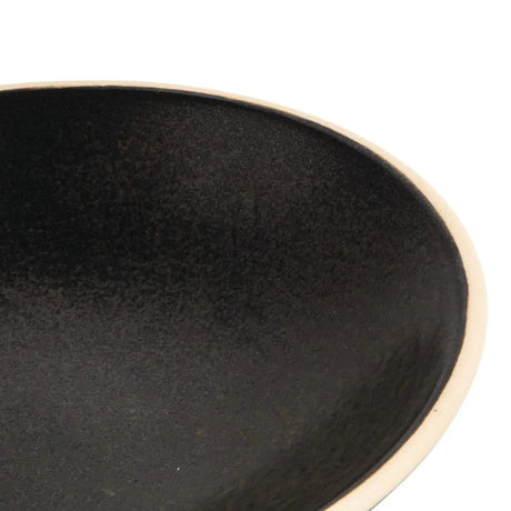 FA319 Olympia Canvas Shallow Tapered Bowl Delhi Black 200mm (Pack of 6) - JD Catering Equipment Solutions Ltd