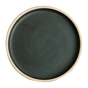 FA321 Olympia Canvas Flat Round Plate Green Verdigris 180mm (Pack of 6) - JD Catering Equipment Solutions Ltd