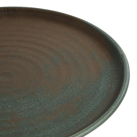 FA324 Olympia Canvas Small Rim Round Plate Green Verdigris 265mm (Pack of 6) - JD Catering Equipment Solutions Ltd
