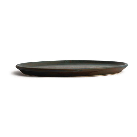 FA324 Olympia Canvas Small Rim Round Plate Green Verdigris 265mm (Pack of 6) - JD Catering Equipment Solutions Ltd