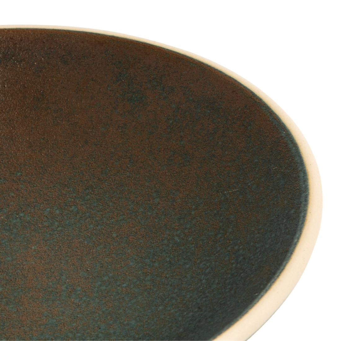 FA326 Olympia Canvas Shallow Tapered Bowl Green Verdigris 200mm (Pack of 6) JD Catering Equipment Solutions Ltd