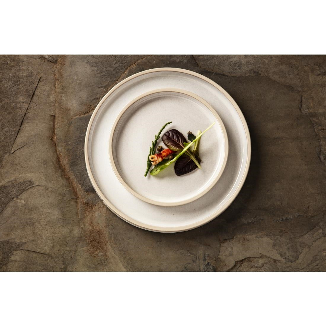 FA328 Olympia Canvas Flat Round Plate Murano White 180mm (Pack of 6) JD Catering Equipment Solutions Ltd