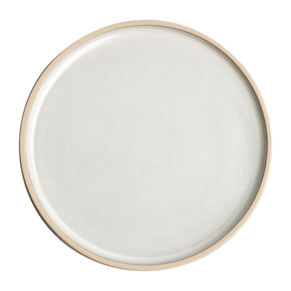 FA328 Olympia Canvas Flat Round Plate Murano White 180mm (Pack of 6) JD Catering Equipment Solutions Ltd