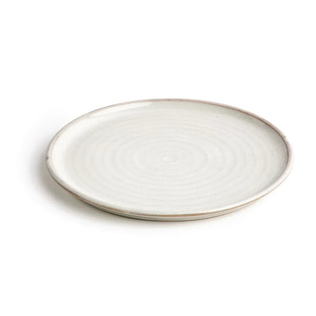 FA331 Olympia Canvas Small Rim Round Plate Murano White 265mm (Pack of 6) - JD Catering Equipment Solutions Ltd