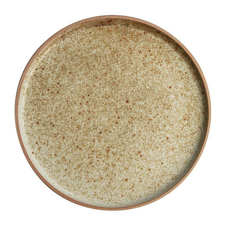 FA336 Olympia Canvas Flat Round Plate Wheat 250mm (Pack of 6) JD Catering Equipment Solutions Ltd