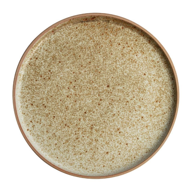 FA336 Olympia Canvas Flat Round Plate Wheat 250mm (Pack of 6) JD Catering Equipment Solutions Ltd