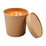 FA369 Colpac Recyclable Kraft Microwavable Soup Cups 350ml / 12oz (Pack of 500) JD Catering Equipment Solutions Ltd