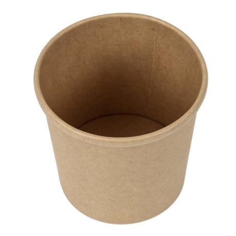 FA369 Colpac Recyclable Kraft Microwavable Soup Cups 350ml / 12oz (Pack of 500) JD Catering Equipment Solutions Ltd