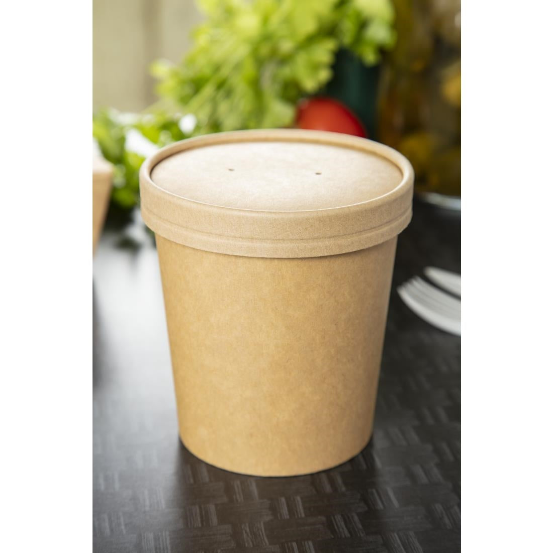 FA370 Colpac Recyclable Kraft Microwavable Soup Cups 450ml / 16oz (Pack of 500) JD Catering Equipment Solutions Ltd