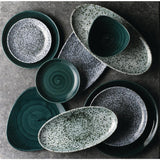 FA507 Churchill Mineral Oval Chef Plates Green 173 x 347mm (Pack of 6) JD Catering Equipment Solutions Ltd