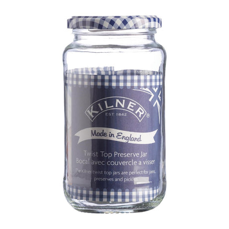 FA575 Kilner Round Twist Top Jar 580ml (Pack of 6) JD Catering Equipment Solutions Ltd