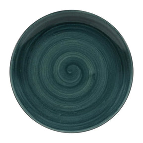 FA590 Churchill Stonecast Patina Coupe Plates Rustic Teal 260mm (Pack of 12) - JD Catering Equipment Solutions Ltd