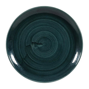 FA591 Churchill Stonecast Patina Coupe Plates Rustic Teal 288mm (Pack of 12) - JD Catering Equipment Solutions Ltd
