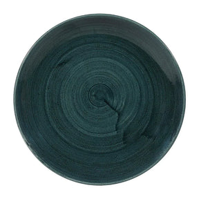 FA594 Churchill Stonecast Patina Coupe Plates Rustic Teal 217mm (Pack of 12) - JD Catering Equipment Solutions Ltd