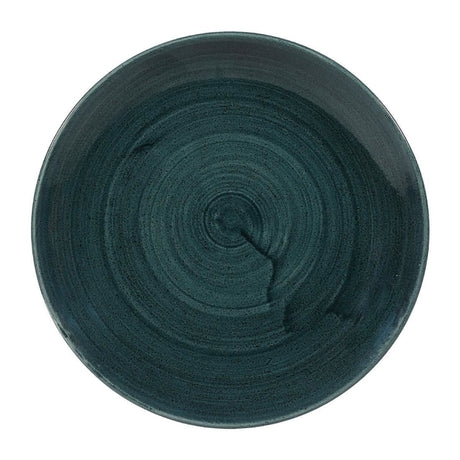FA594 Churchill Stonecast Patina Coupe Plates Rustic Teal  217mm (Pack of 12) JD Catering Equipment Solutions Ltd