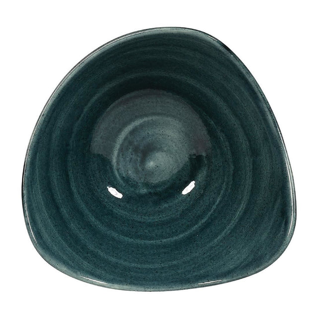 FA596 Churchill Stonecast Patina Triangular Bowls Rustic Teal 153mm (Pack of 12) JD Catering Equipment Solutions Ltd