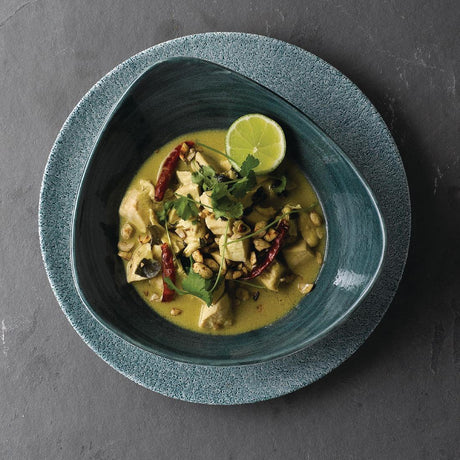 FA596 Churchill Stonecast Patina Triangular Bowls Rustic Teal 153mm (Pack of 12) - JD Catering Equipment Solutions Ltd