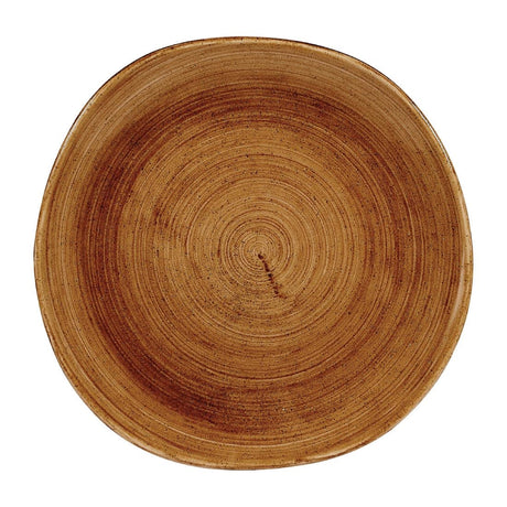 FA602 Churchill Stonecast Patina Organic Round Plates Vintage Copper 264mm (Pack of 12) JD Catering Equipment Solutions Ltd