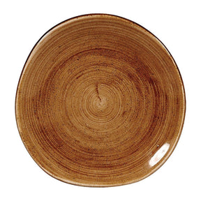 FA604 Churchill Stonecast Patina Organic Round Plates Vintage Copper 186mm (Pack of 12) - JD Catering Equipment Solutions Ltd